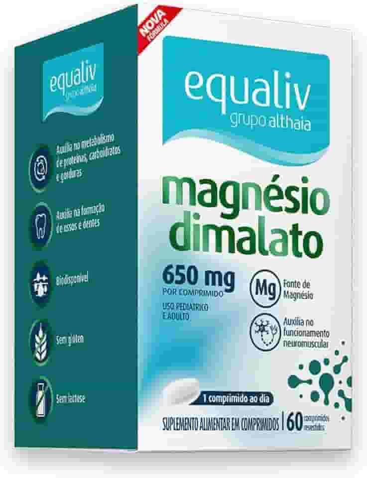 Magnésio Dimalato 650mg (60 comp), Único