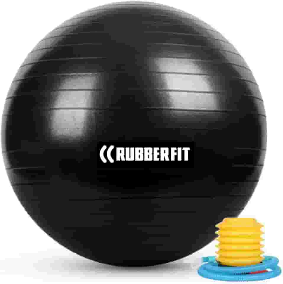 Bola Pilates Ioga 55cm 65cm Ginástica Funcional Yoga Fisioterapia Premium Rubber Fit