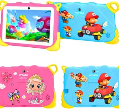 Tablet Infantil Kids Mario Smart 7' Azul O Presente Que Une Diversão Aprendizado E Tecnologia Transforme O Tempo De Tela Em Aprendizado De Verdade(Cor Azul)