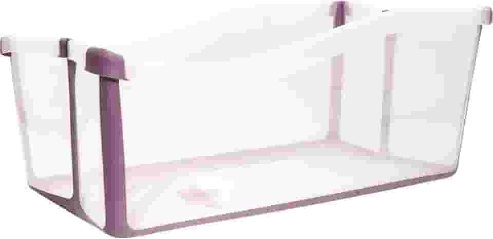 Banheira bebê Portátil Dobrável Transparente Rosa Clingo
