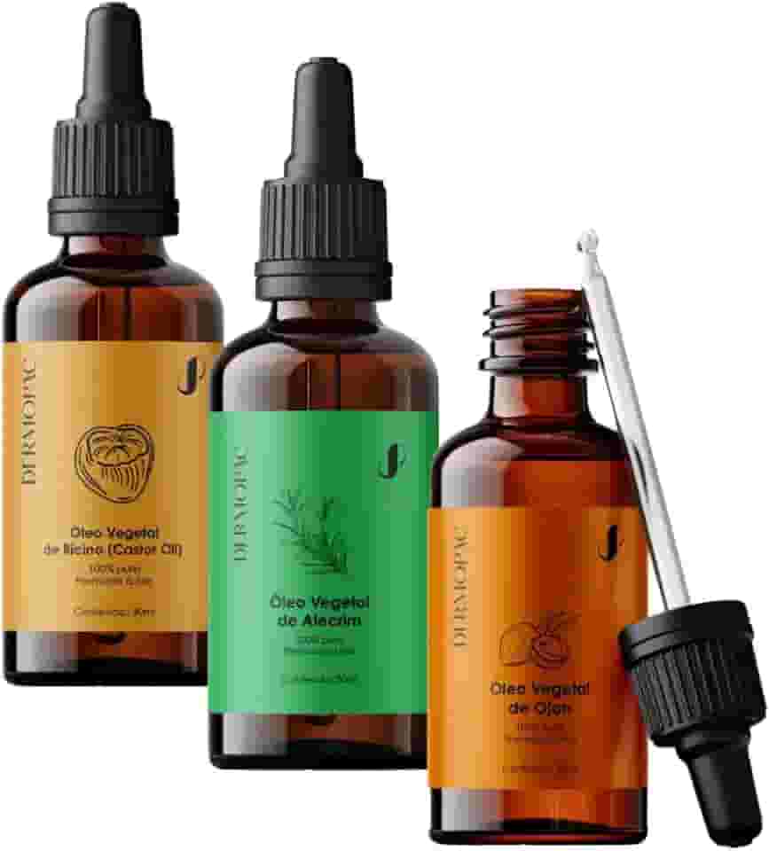 Kit Óleo Vegetal Dermopac Ojon, Alecrim, Castor Oil Capilar 30ml