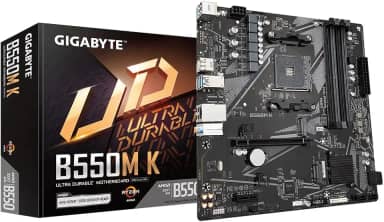 PLACA-MÃE GIGABYTE B550M, AM4 4XDDR4(MÁX128GB), 4 SATA, 1 M.2, 2XUSB 3.2, 4XUSB 2.0, 1XHDMI