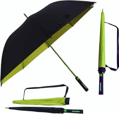 Guarda Chuva Automático Grande | Reforçado, Hiper Repelente à Água, Fibra de Vidro UltraFlex | Tecido Resistente, Proteção UV 100%, Resistente ao Vento | Perfeito para Chuva e Sol