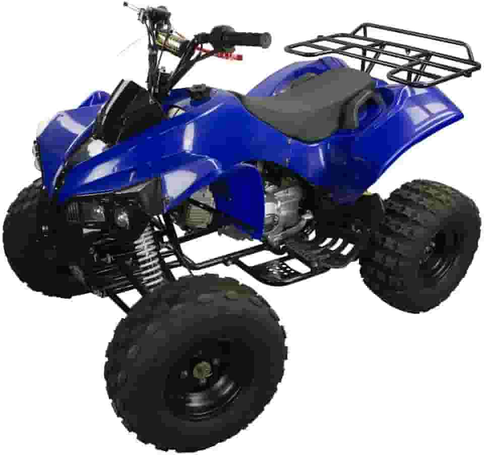 Quadriciclo Atv 125cc Gasolina P Elétrica com Ré 0 km Freio a Disco 4t - Tatv125 - Azul