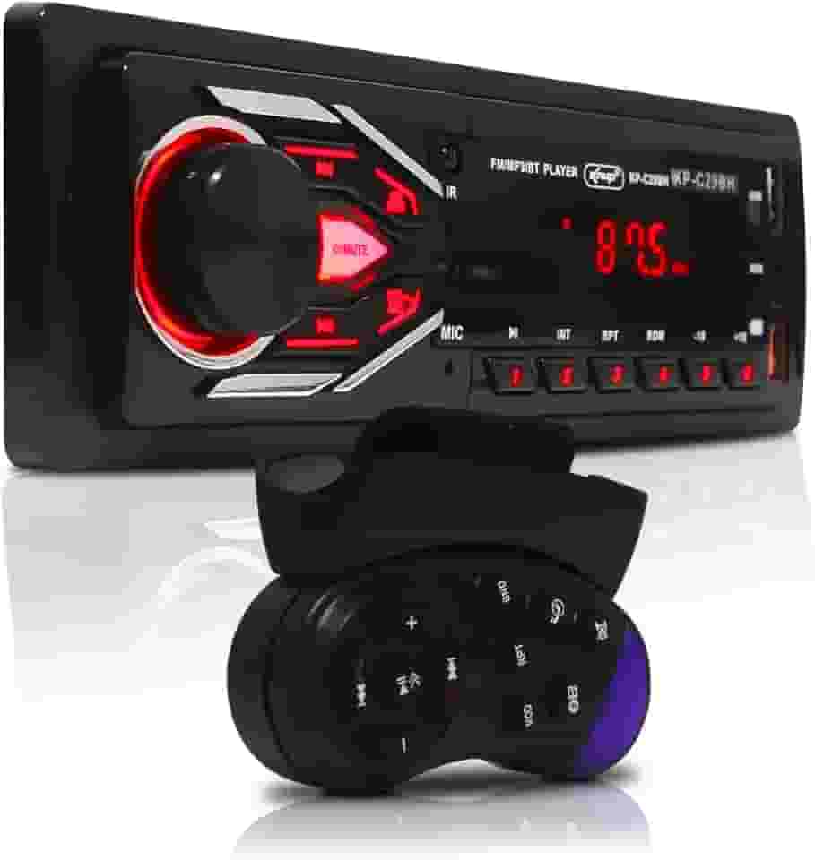 Auto Som Rádio Automotivo Universal Bluetooth 240w Amplificado para Carro MP3, FM, USB e SD