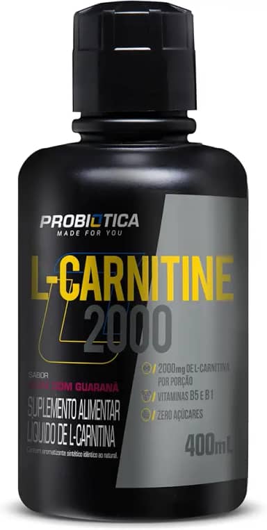 Probiótica L-Carnitina 2000 (400 Ml) - Sabor Açai Com Guaraná