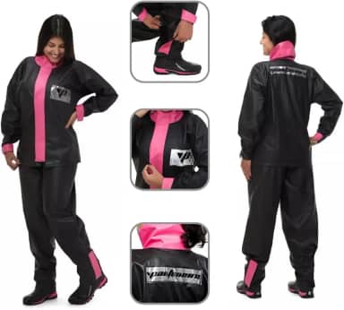 Capa de Chuva Para Motoqueiro Feminina Pvc Impermeavel Pantaneiro