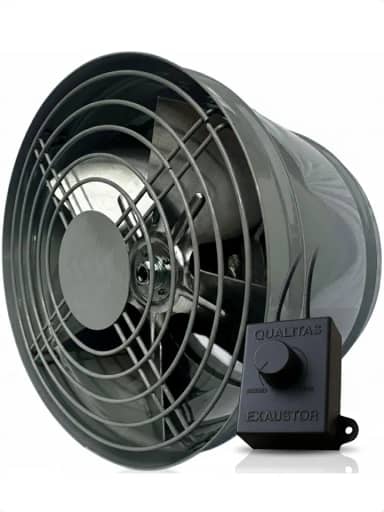 Exaustor EQ200M2AT 20cm Bivolt Churrasqueira Coifa Espaço Gourmet Voltagem:127/220V