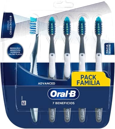 Escova Dental Oral-B Pro-Saúde 7 Benefícios - 5 Unidades, Oral-B
