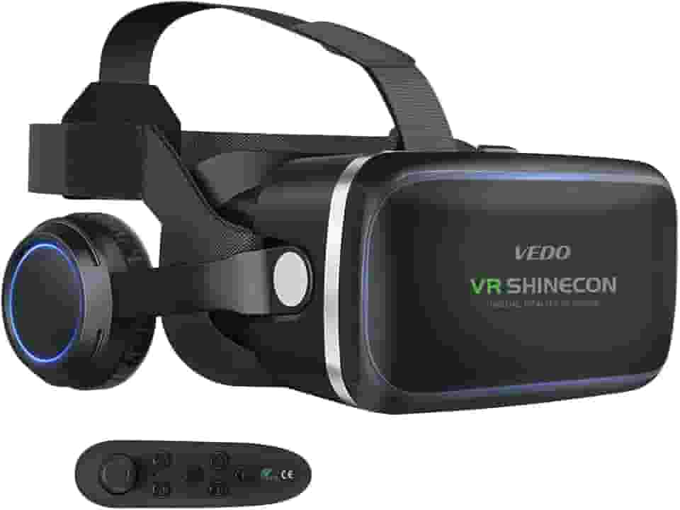 Headset de Realidade Virtual Tecnet, compatível com iPhone e Android