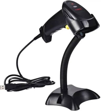 Leitor de Codigo de Barras, Scanner de Código de Barras com Suporte | Alta Velocidade 300 Varreduras/Segundo, Precisão 4mil