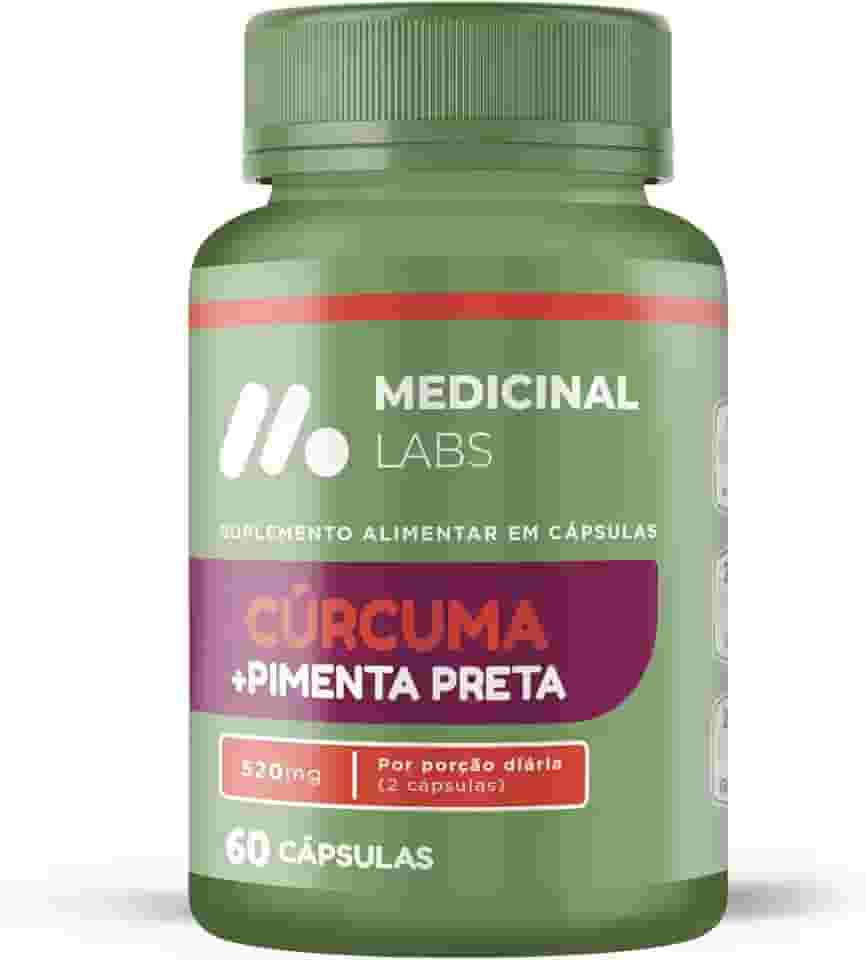 CURCUMA + PIMENTA PRETA 520MG 60 CAPSULAS - MEDICINAL LABS