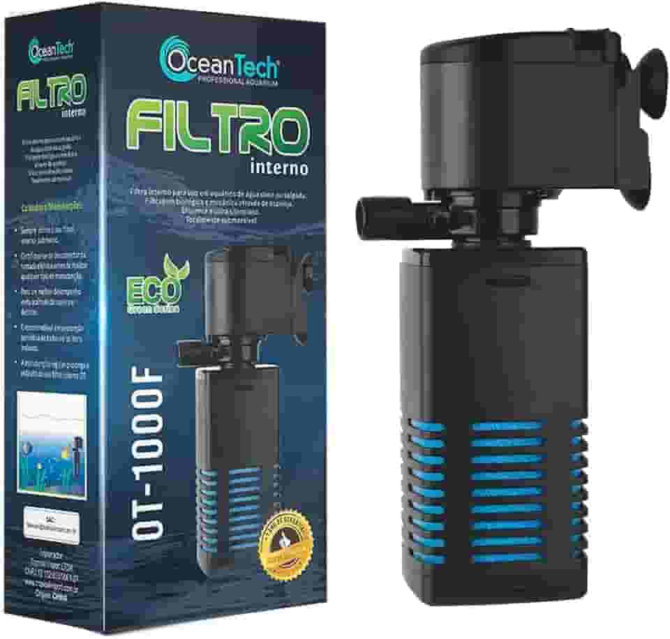 Filtro Interno Oceantech para Aquário 650L/H OT-1000F 127v Potente e Silencioso