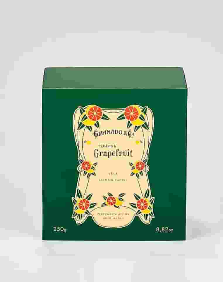 Granado Vela, Vintage, Gerânio & Grapefruit, 250g