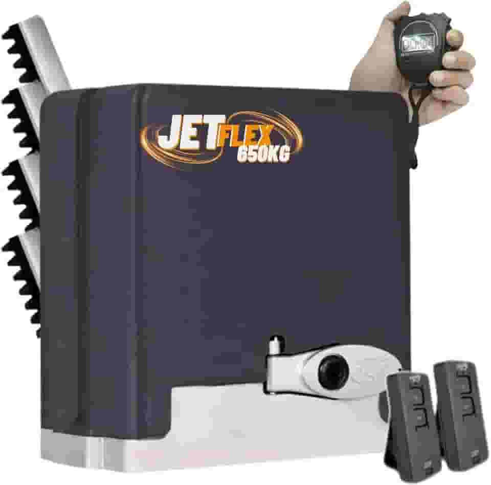 Motor De Portão Eletrônico Residencial DZ STARK 650 KG JETFLEX KL (Z18) PPA BIVOLT 2tx 4m