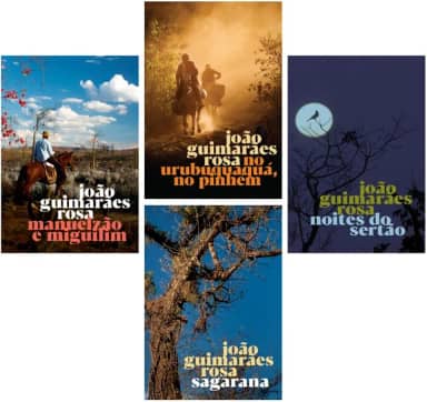 Kit Guimarães Rosa - 4 livros: Manuelzão e Miguilim, Noites do Sertão, No Urubuquaquá, no Pinhém, Sagarana