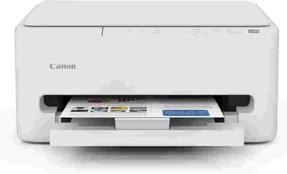 Canon PIXMA TS4320 Impressora jato de tinta colorida sem fio para impressão duplex, branca – Impressora doméstica econômica com copiadora/scanner, design compacto, fácil configuração, garantia