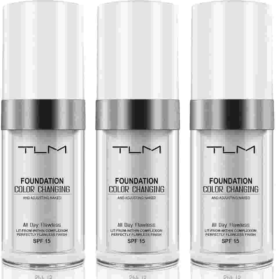 Pacote Com 3 Bases Líquidas Tlm Color Changing Base Para O Dia Todo, Perfeitas Peles Quentes, Corretivo Em Creme Cobertura, Maquiagem Bb, Hidratante Fluido Fps 15