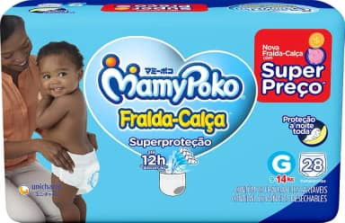 MamyPoko Fralda-Calça Superproteção G 28 Unidades