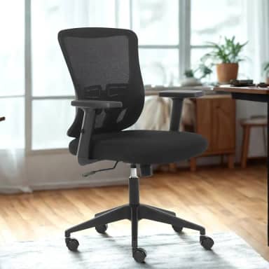 Cadeira de Escritório Giratória com Apoio de Lombar Duoffice DU215 Ibi