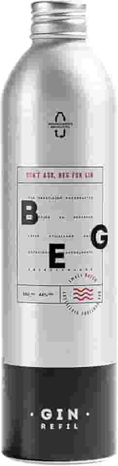 BEG - Brazilian Boutique Dry Gin 500ml - REFIL - Transporte Fácil e Custo Benefício - Final Seco e Levemente Picante - Segundo Lugar na Bartenders Spirits Awards - Estilo London Dry - Cítricos Equilibrados - Sustentabilidade e Versatilidade