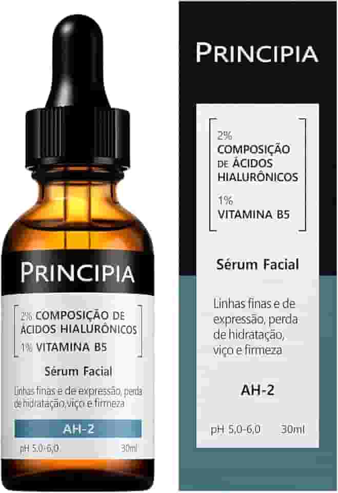 PRINCIPIA, Sérum 2% Ácidos Hialurônicos + Vitamina B5 AH-2- Hidratante Antissinais com 30ml