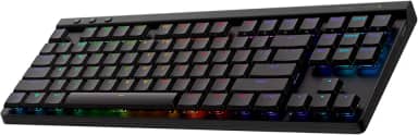 Teclado Mecânico Gamer Sem Fio Logitech G515 com Design TKL,Tecnologia LIGHTSPEED, RGB LIGHTSYNC, Conexão USB ou Bluetooth, Switch GL Brown Tactile e Bateria Recarregável - Preto