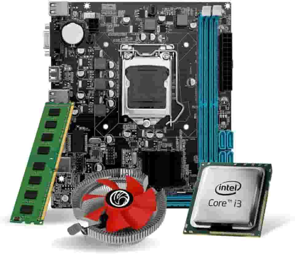 KIT UPGRADE INTEL CORE I3 2100 + PLACA MÃE H61 LGA1155 + 8GB RAM DDR3