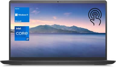 DELL Notebook Inspiron 3520 com tela sensível ao toque i7 de 15,6 polegadas, tela sensível ao toque FHD de 15,6 polegadas, Intel Core i7-1255U, 16 GB de RAM, SSD de 1 TB, teclado numérico, webcam,