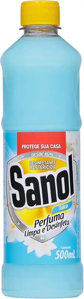 Desinfetante Líquido para uso Geral, Talco, Sanol, 500 ml, Azul