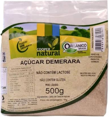 Açúcar Demerara Orgânico Coopernatural 500g