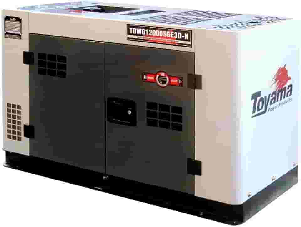 GERADOR DIESEL TOYAMA TDWG12000SGE3D-N 12,5KVA TRIF 220V SILENT APTO ATS