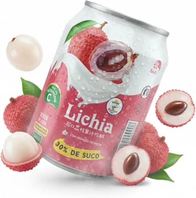 Suco de Lichia com Pedaços de Fruta Taichi 240ml