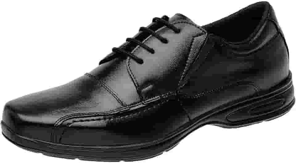 Sapato Social Couro Legítimo Anti Stress Conforto Ortopédico 5070