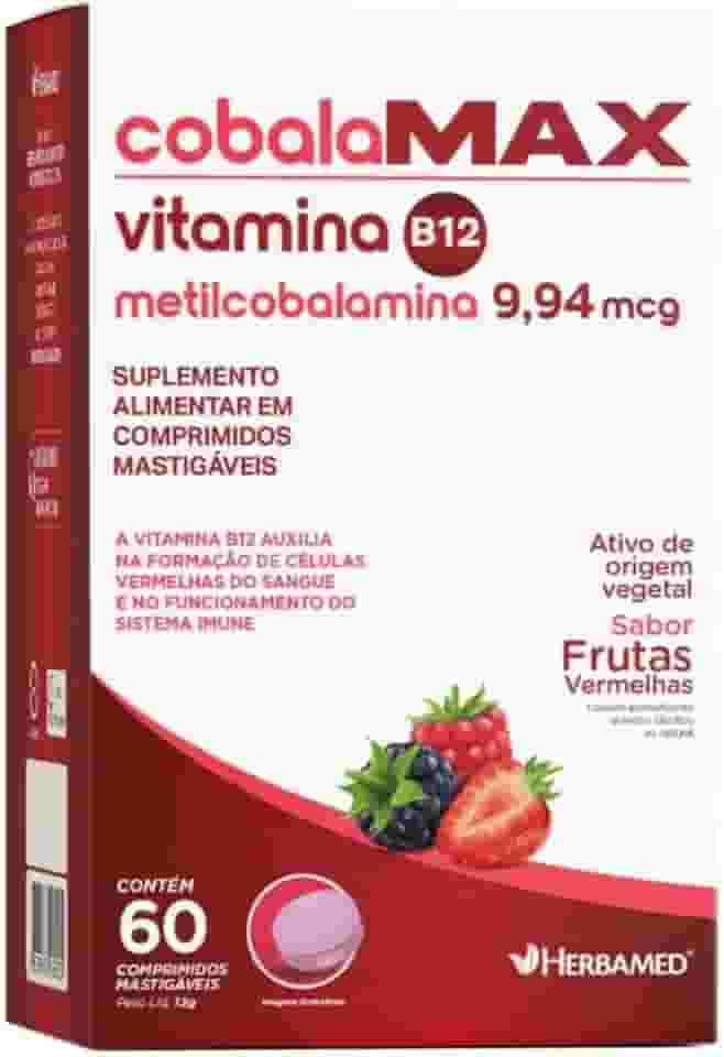 Vitamina B12 Metilcobalamina 60 Comp. Mastigável - Herbamed