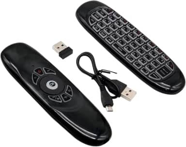 Mini Teclado Air Mouse Wireless 2.4GHz com LED RGB – Controle sem Fio para Smart TV, Android, PC, Notebook, Projetor e Mais!