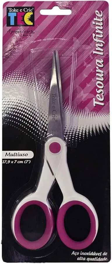Toke e Crie 12836 Tesoura Infinite Multiuso, 17.9cm x 7 cm