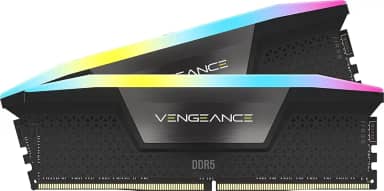 CORSAIR Memória de computador VENGEANCE RGB DDR5 RAM 32GB (2x16GB) 6000MHz CL36-44-44-96 1,35V Intel XMP 3.0 – Preto (CMH32GX5M2E6000C36)