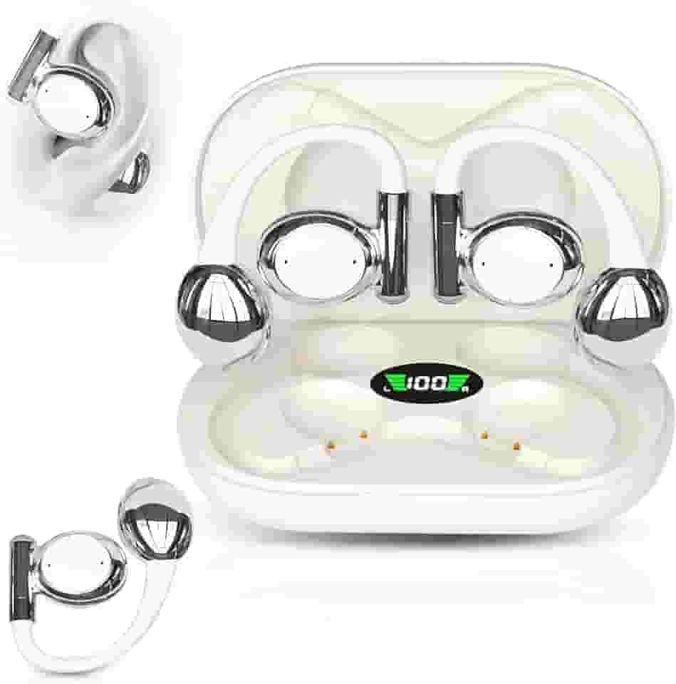 Fone de Ouvido Bluetooth 5.3 TWS Fone de ouvido Bluetooth sem fio Com Microfone, Até 180 horas de bateria, Branco(MS-455)