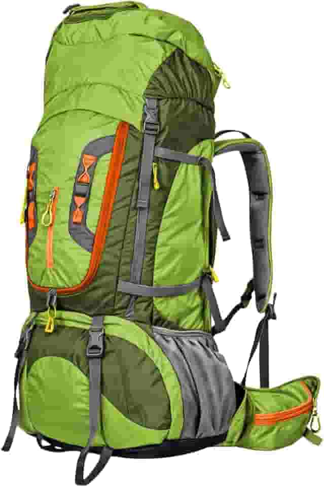 Mochila Cargueira 80L para Camping, Trilha e Viagem – Impermeável, Resistente e Ergonômica com Sistema de Ventilação, Alças Acolchoadas e Múltiplos Compartimentos