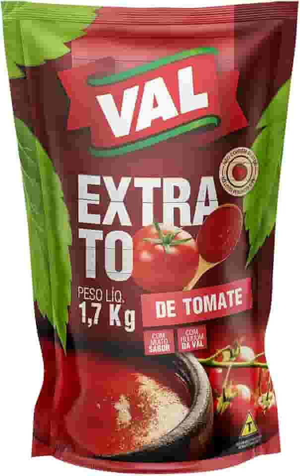 Val Alimentos Extrato De Tomate Val Sachê 1 7Kg