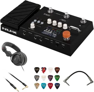 Nux Pedaleira Multiefeitos MG-400, para Guitarra, USB, Tela LCD 2.8', Impulse Response, Interface de Áudio