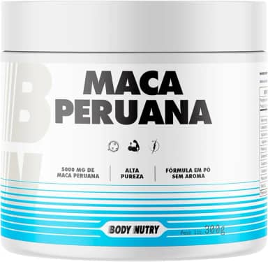 Maca Peruana em Pó Pote 5000mg Por Porção 100% Pura Premium Pure Importada Para Homens e Mulheres Rende 60 Porções | Energia Resistência Original - Body Nutry