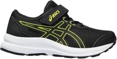 Tênis Asics Contend 8 PS Infantil Preto/Amarelo (26)