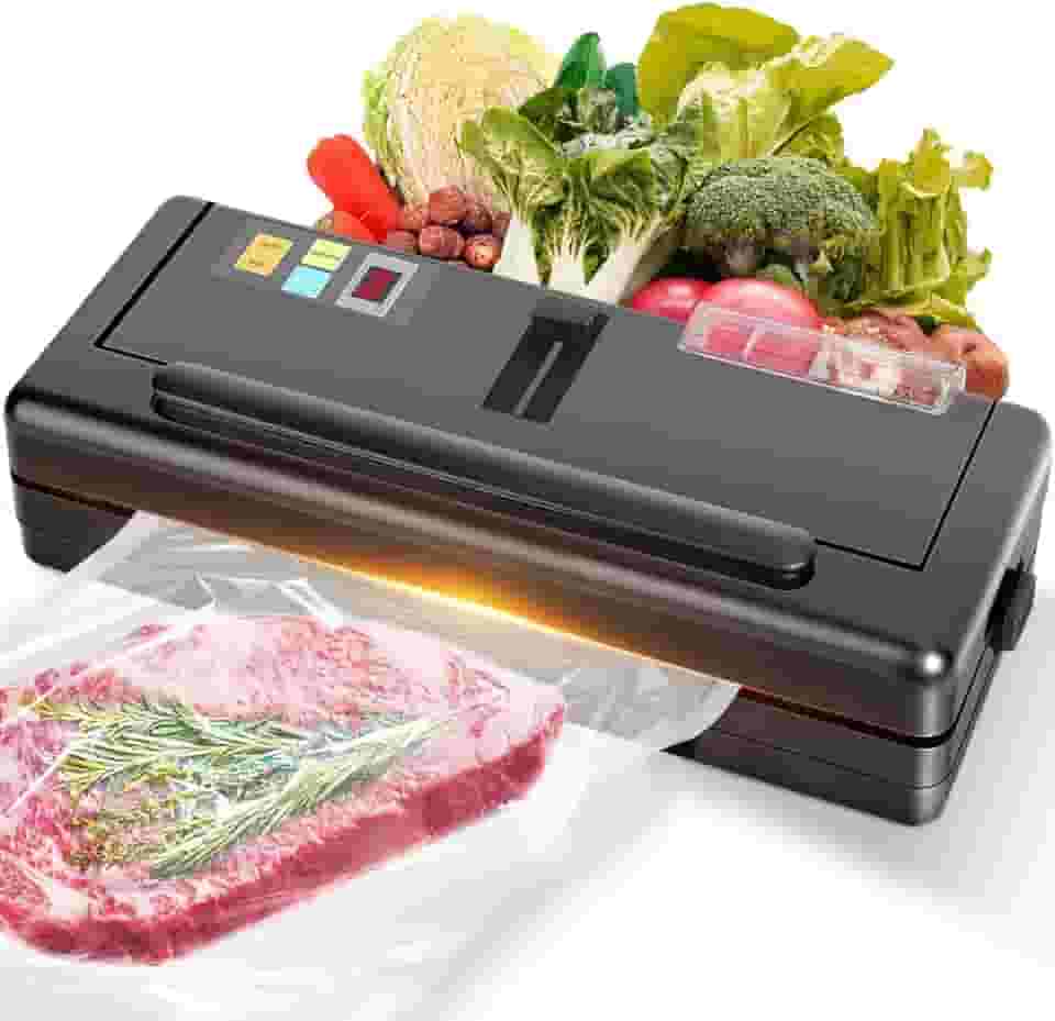 Seladora Vacuo para 110V-220V, Embalagem a Vácuo Portátil Alimentos, Seladora a Vacuo para líquidos, a Vácuo com Reservatório Alta Performance