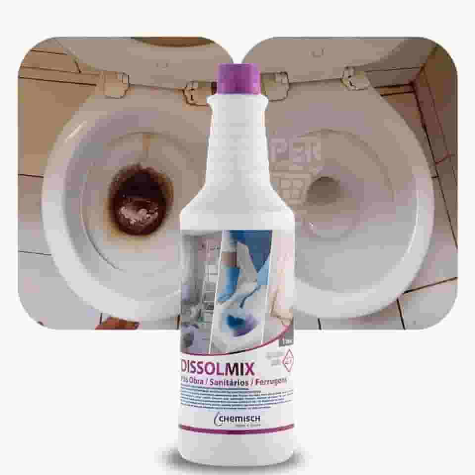 Dissolmix Limpa Vaso Sanitário, Remove Manchas e Marca D'água, 1 Litro