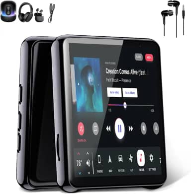 MP3 MP4 Player Music Player Bluetooth 5.0 Som sem Perdas Rádio FM Suporte Cartao de Memoria de Até 128 GB