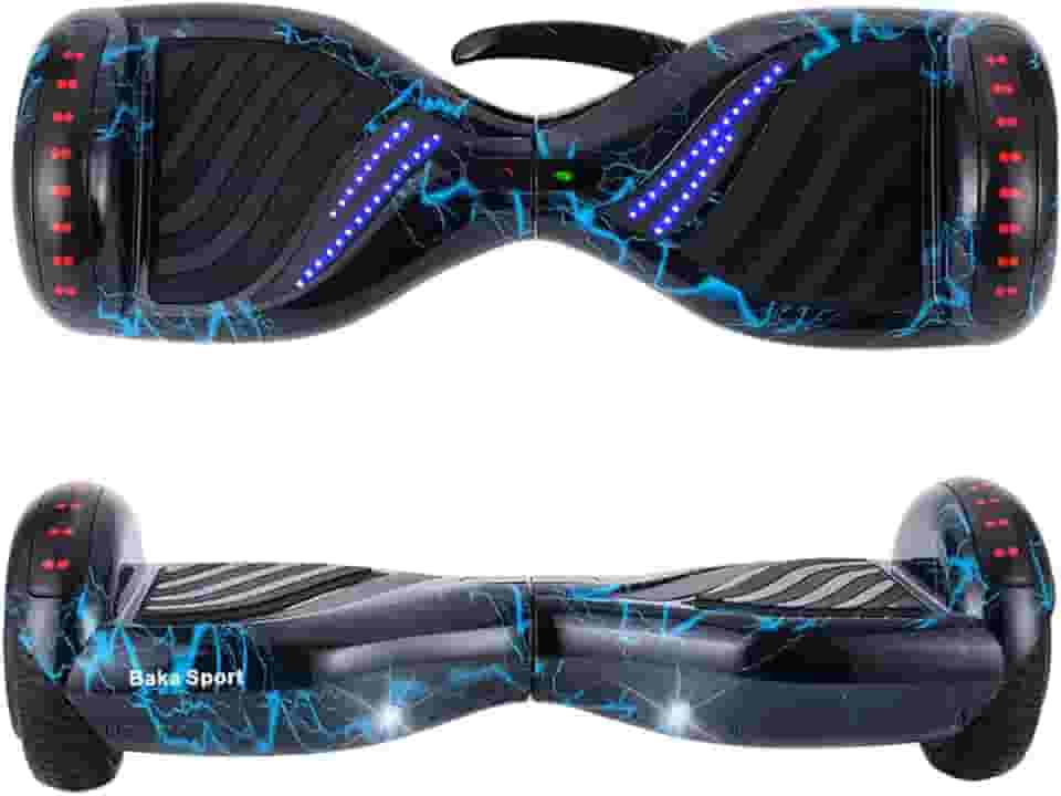 Hoverboard Baka Sport 6,5" Skate Elétrico com Bluetooth e Caixa de Som (PRETORAIO)