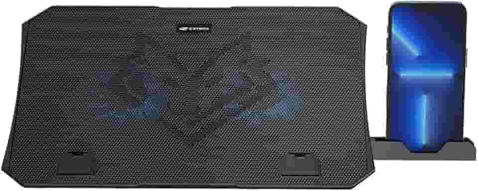 Base para Notebook C3Tech NBC-40BK 15,6' Preto Refrigerada com 2 Cooler Fans com Led Azul, 5 niveis de ajuste de altura, USB Adicional, compativel com notebooks até 15,6', suporte para celular