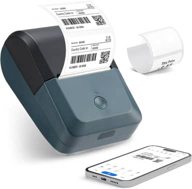 Máquina de fabricante de etiquetas com fita,Impressora Térmica de Etiqueta,Impressora de Etiquetas Térmica com Bluetooth,Impressora de Etiquetas Portátil,Para E-commerce, Logística e Supermercados
